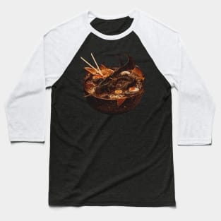 Spicy Hot Dragon Ramen Noodles Baseball T-Shirt
